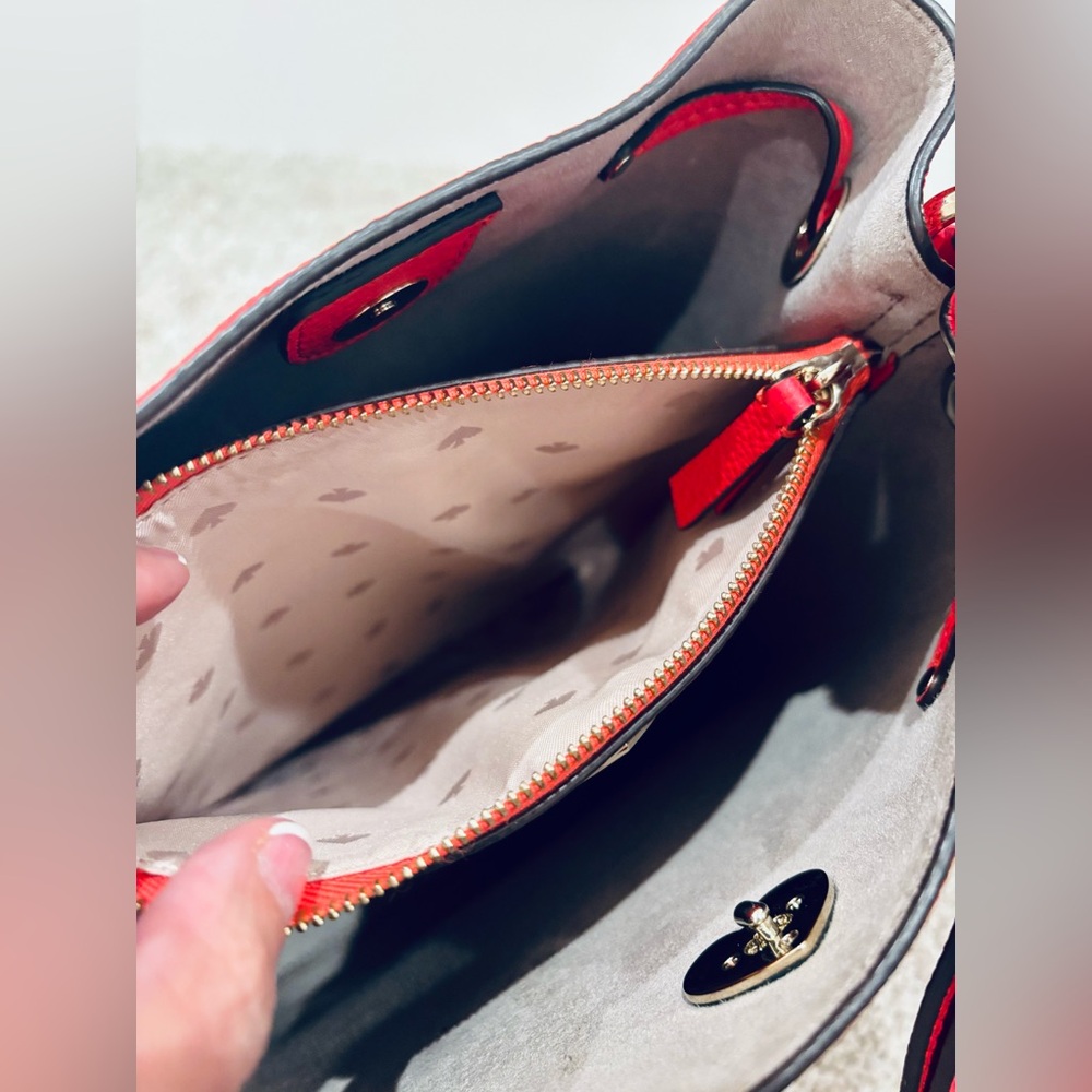 Kate Spade Red Two-Way Bucket Bag and Wallet Set - Picture 8 of 11